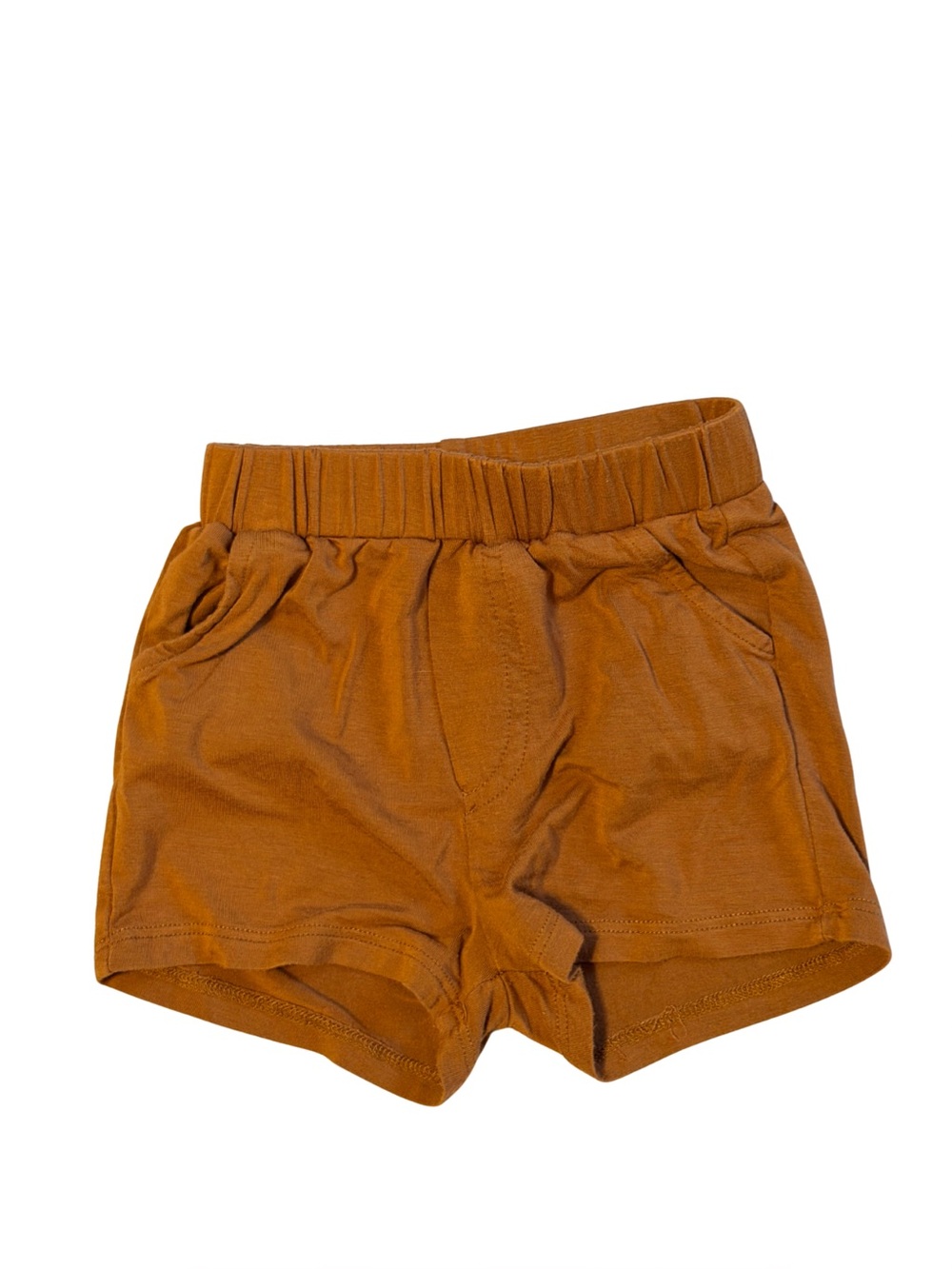 kate quinn - Bamboo Pull-On Shorts Rust/Terracotta 6-12m